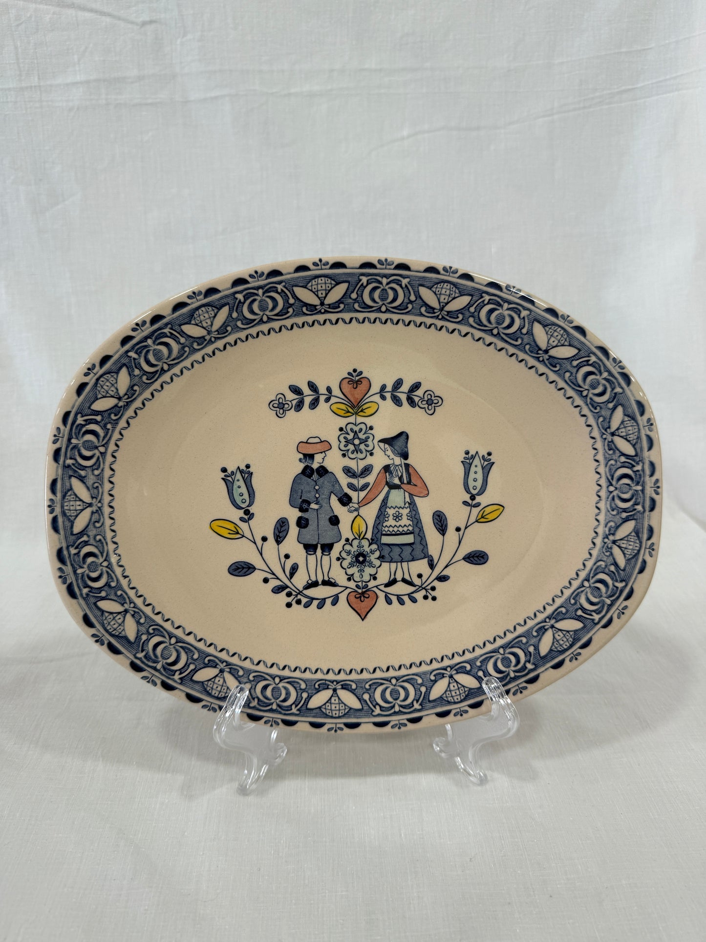 Fuente ovalada Johnson Brothers, Hearts & Flowers
