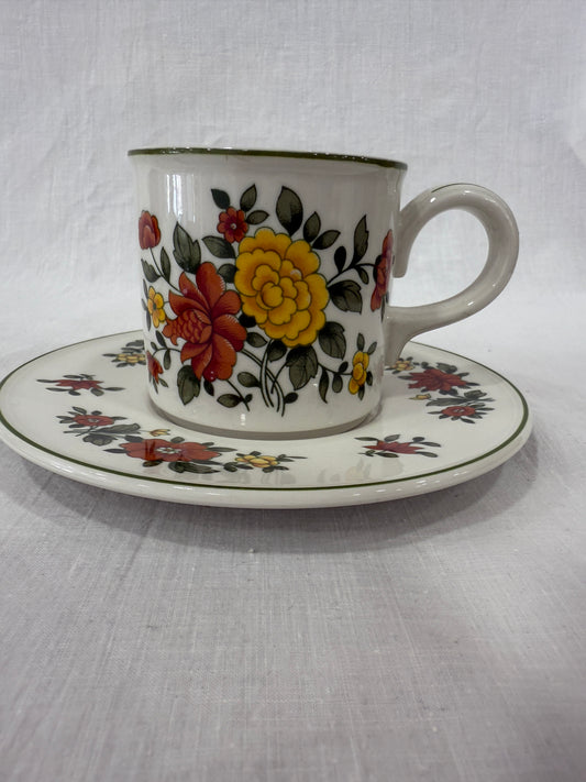 Taza con plato Villeroy & Boch “Summerday” Café o té vintage (X UD.)