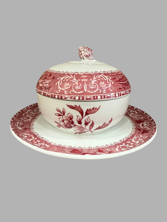 Bombonera con plato modelo Spode Copeland Camilla