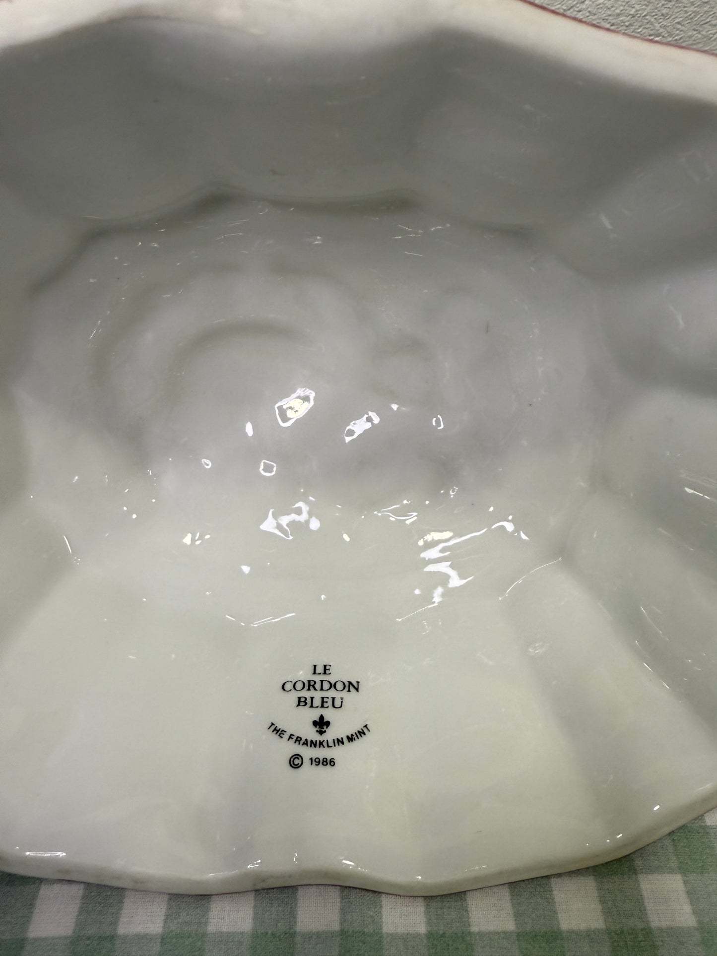 Molde decorativo Le Cordon Bleu Franklin Mint 1986