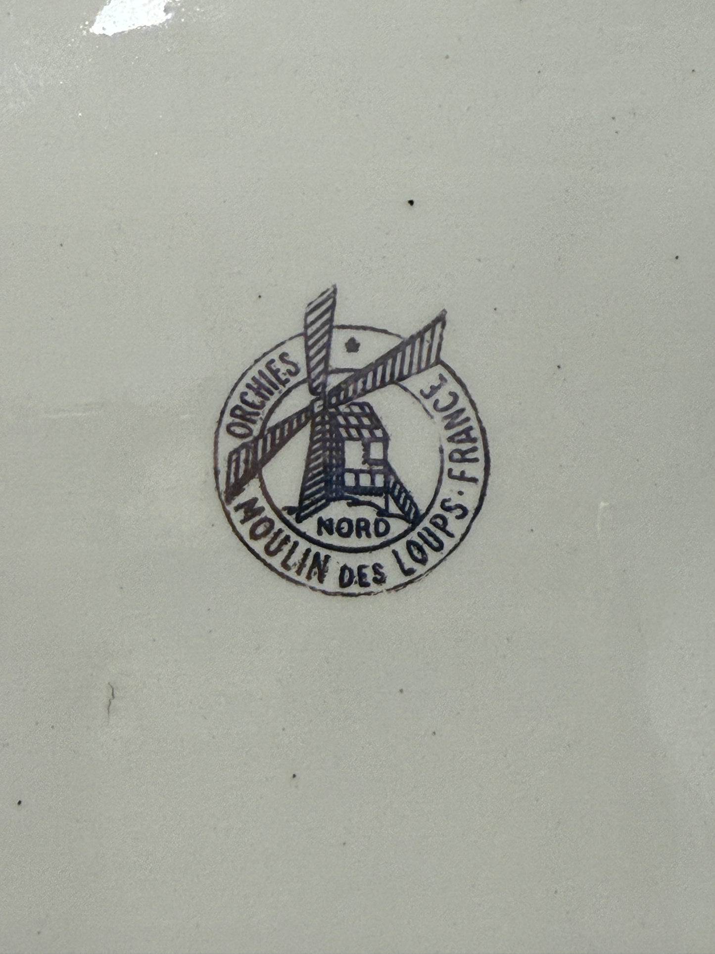 Ensaladera de porcelana Moulin des Loups Orchies