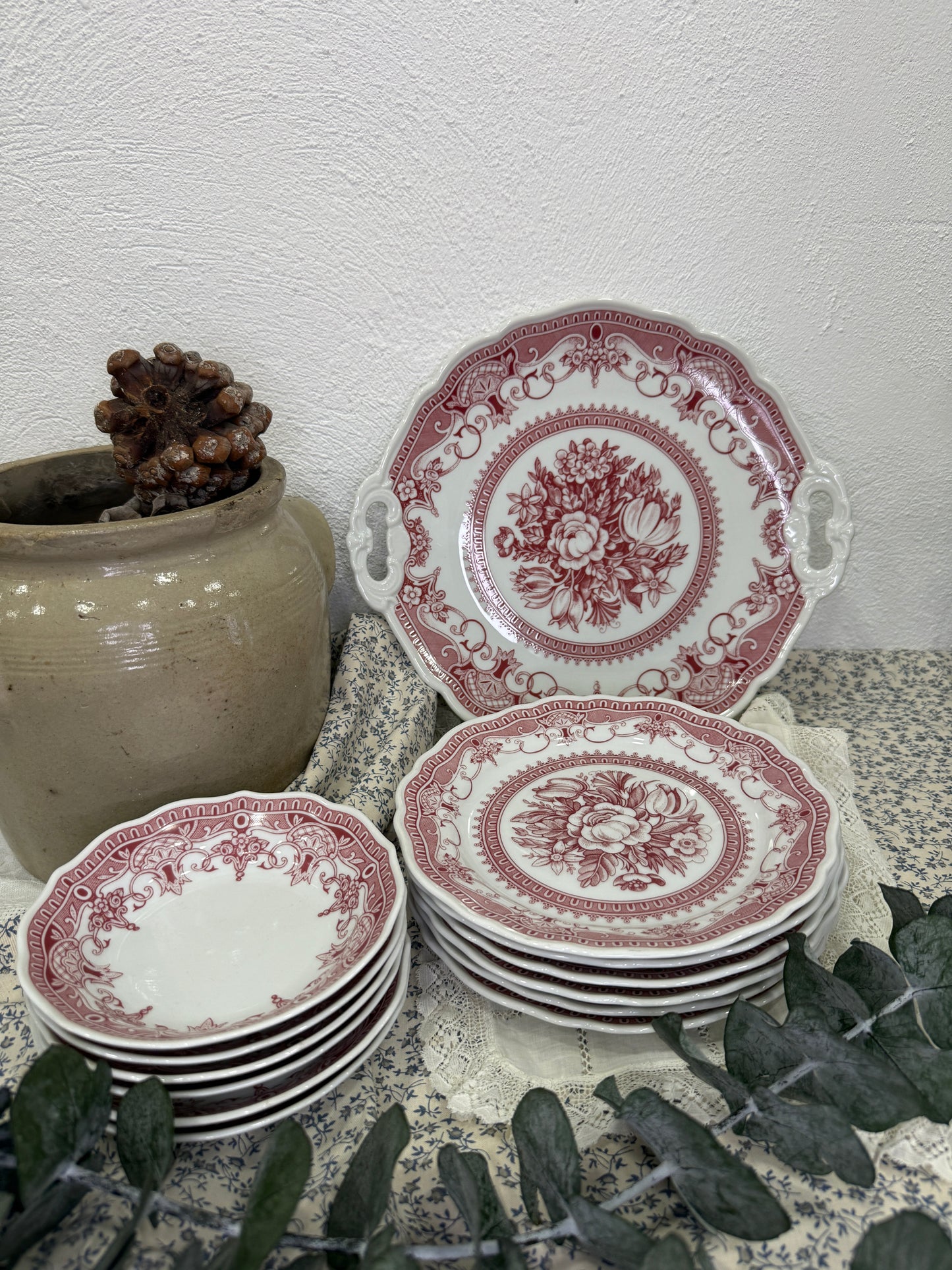 Juego de postre Hutschenreuther  Windsor Rot