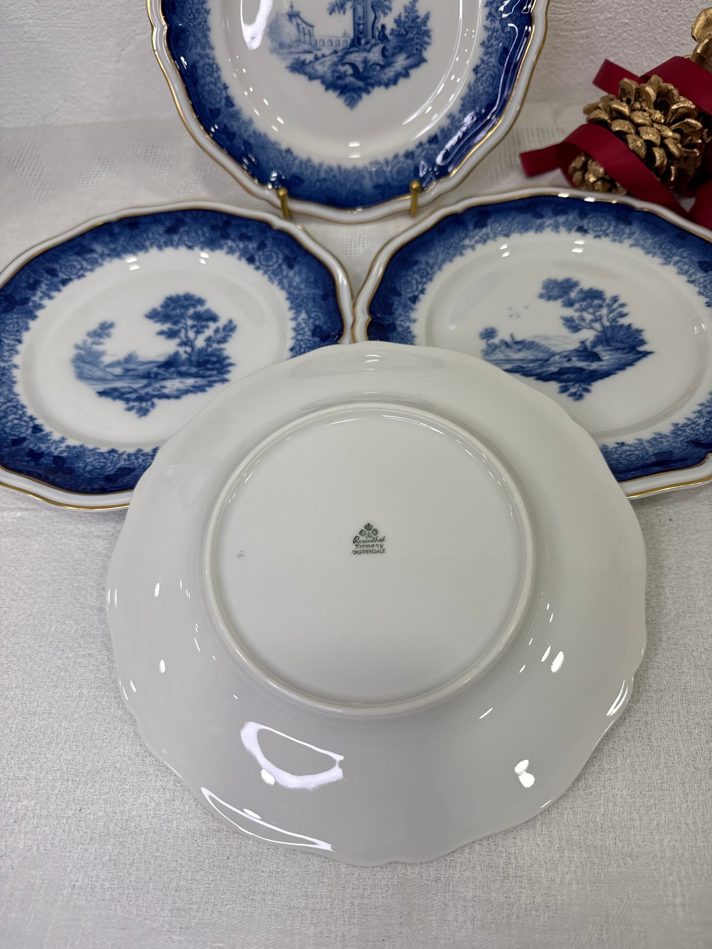 Platos postre Rosenthal Chippendale