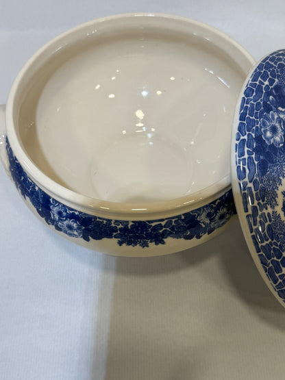Sopera inglesa azul Tableware Ltd., Staffordshire (Ironstone)
