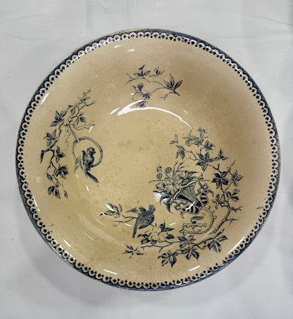 Vajilla antigua francesa Creil et Montereau modelo Perruche