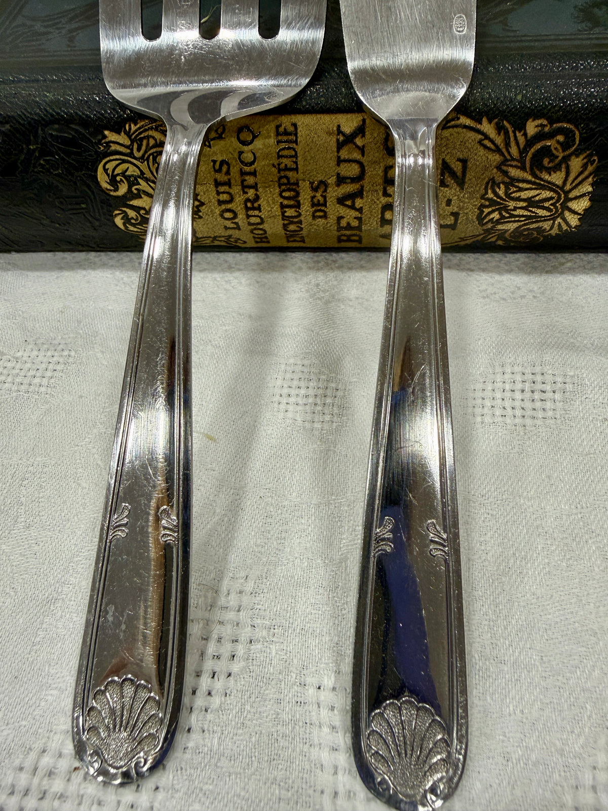 Cubiertos de servir pescado vintage · Inox · 2 piezas