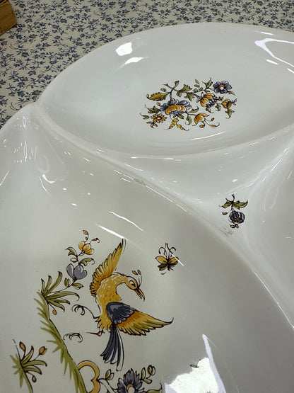 Fuente Moustiers Francia                 3 compartimentos Pintada a mano