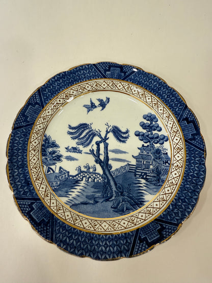 Trío de té antiguo Booths – Real Old Willow (c. 1925–1935)
