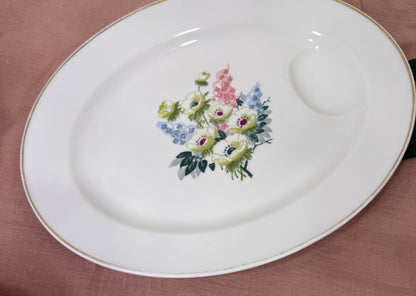 Vajilla completa Haviland Limoges – Elegancia francesa con flores campestres (Francia, s. XX)