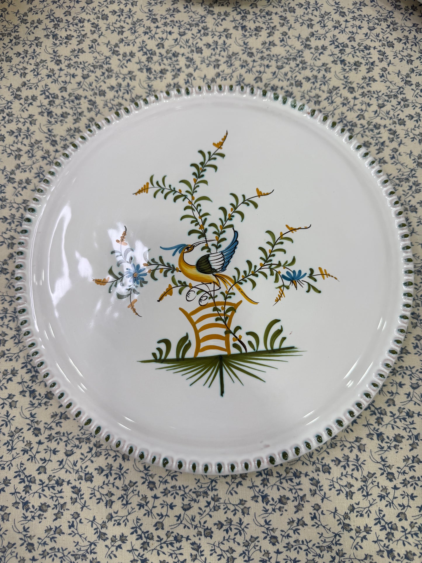 Fuente alta Moustiers Francia Pintada a mano