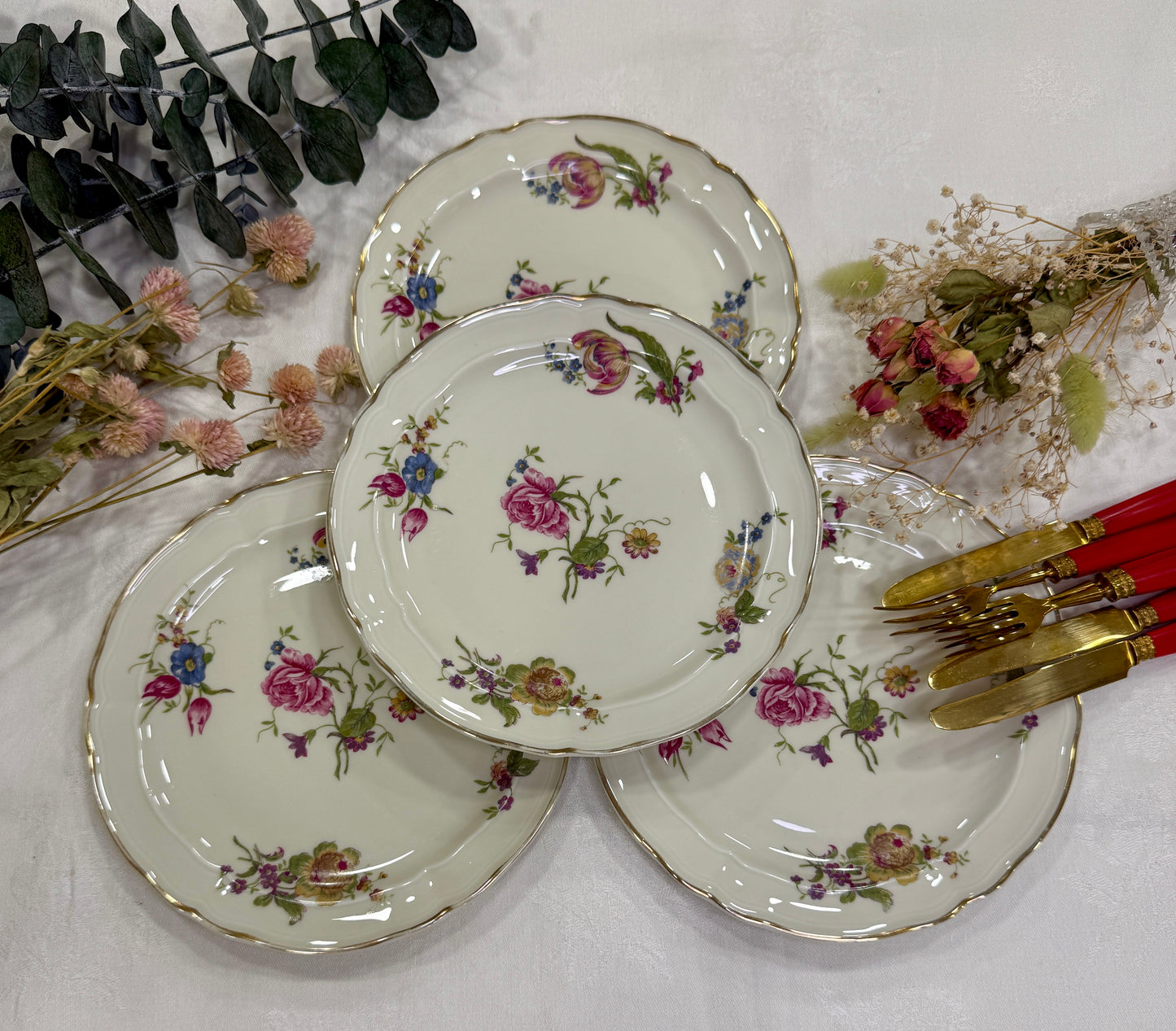 Vajilla Bernardaud Limoges antigua de porcelana francesa