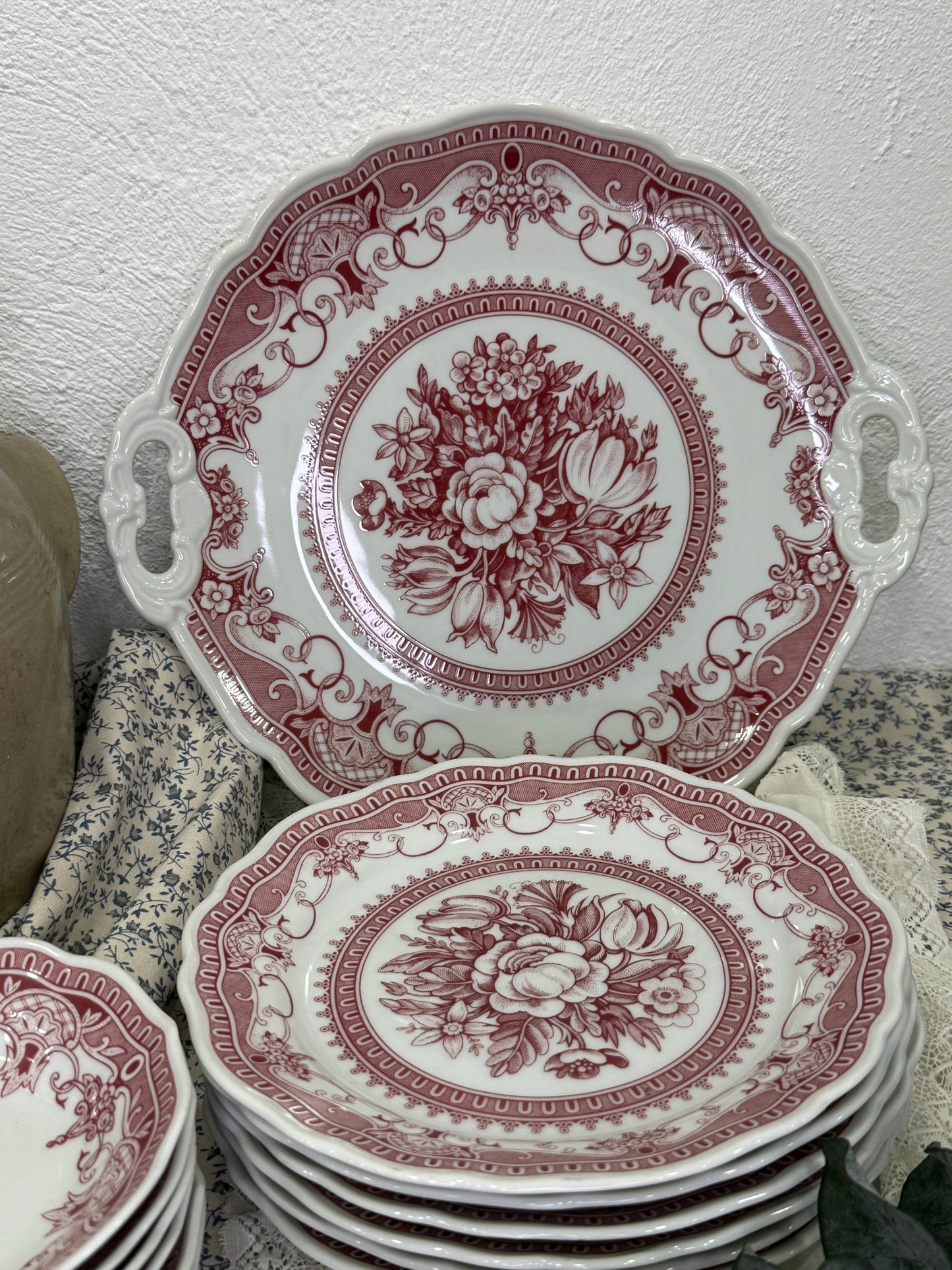 Juego de postre Hutschenreuther  Windsor Rot