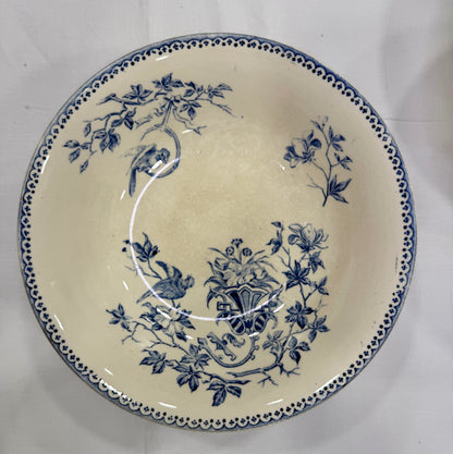 Vajilla antigua francesa Creil et Montereau modelo Perruche