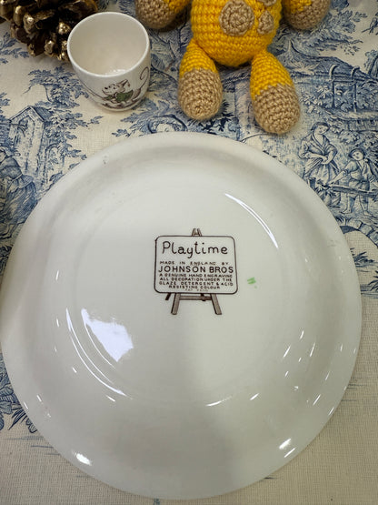Conjunto infantil antiguo Johnson Bros Playtime