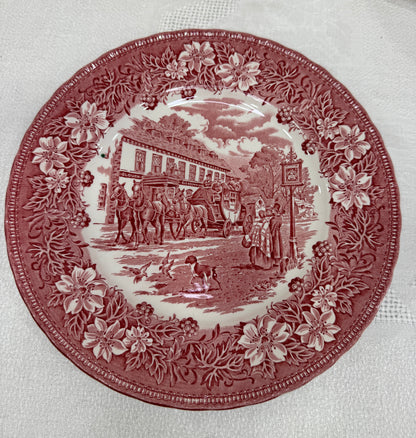 Vajilla inglesa Royal Tudor Ware Coaching Taverns para 6 personas