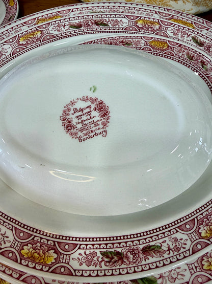 Ridgway Canterbury Ironstone vajilla inglesa antigua