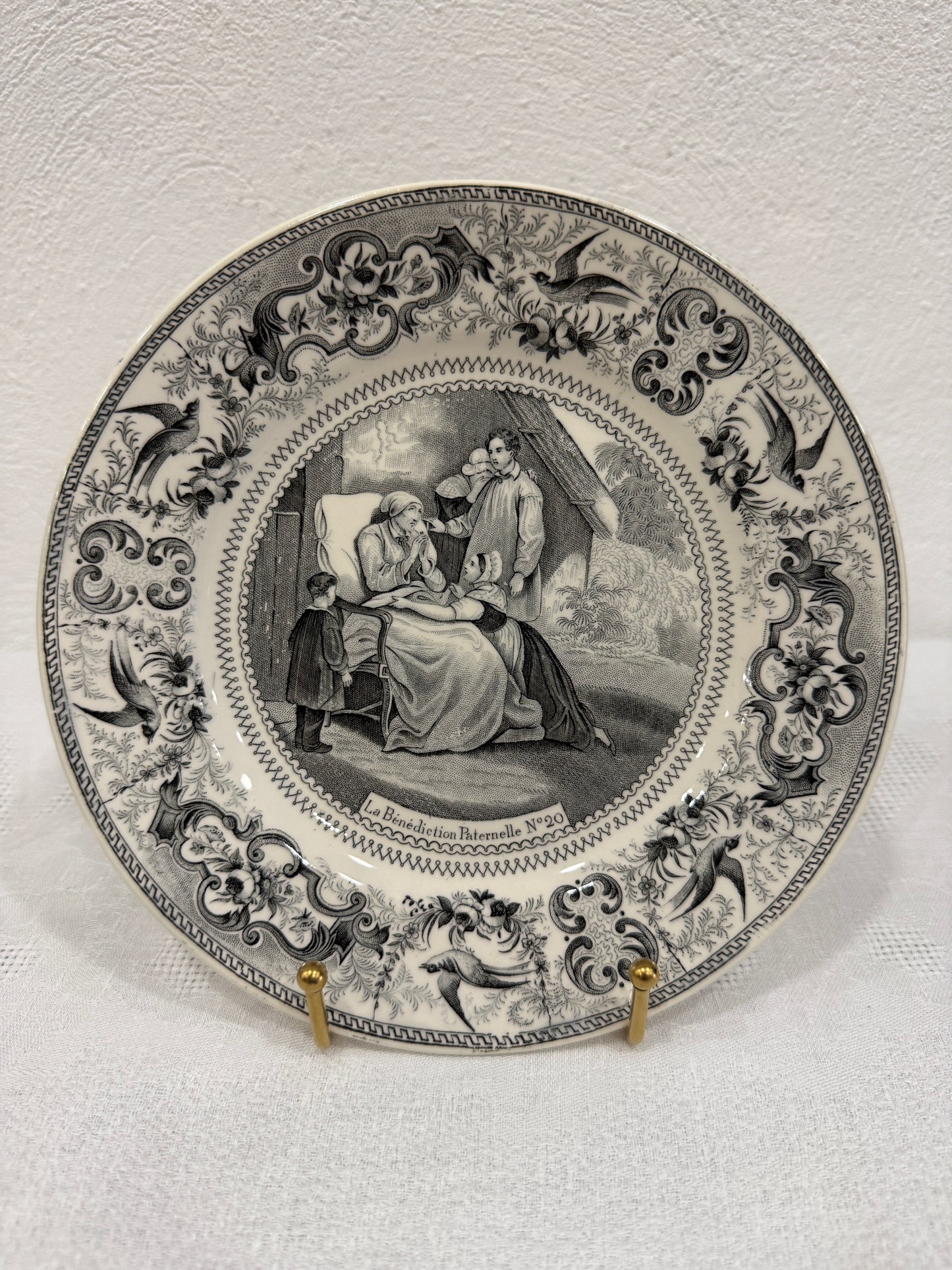 Platos Parlantes – Serie Scènes de la vie quotidienne (Hautin & Boulenger, Choisy-le-Roi, 1863–1878)