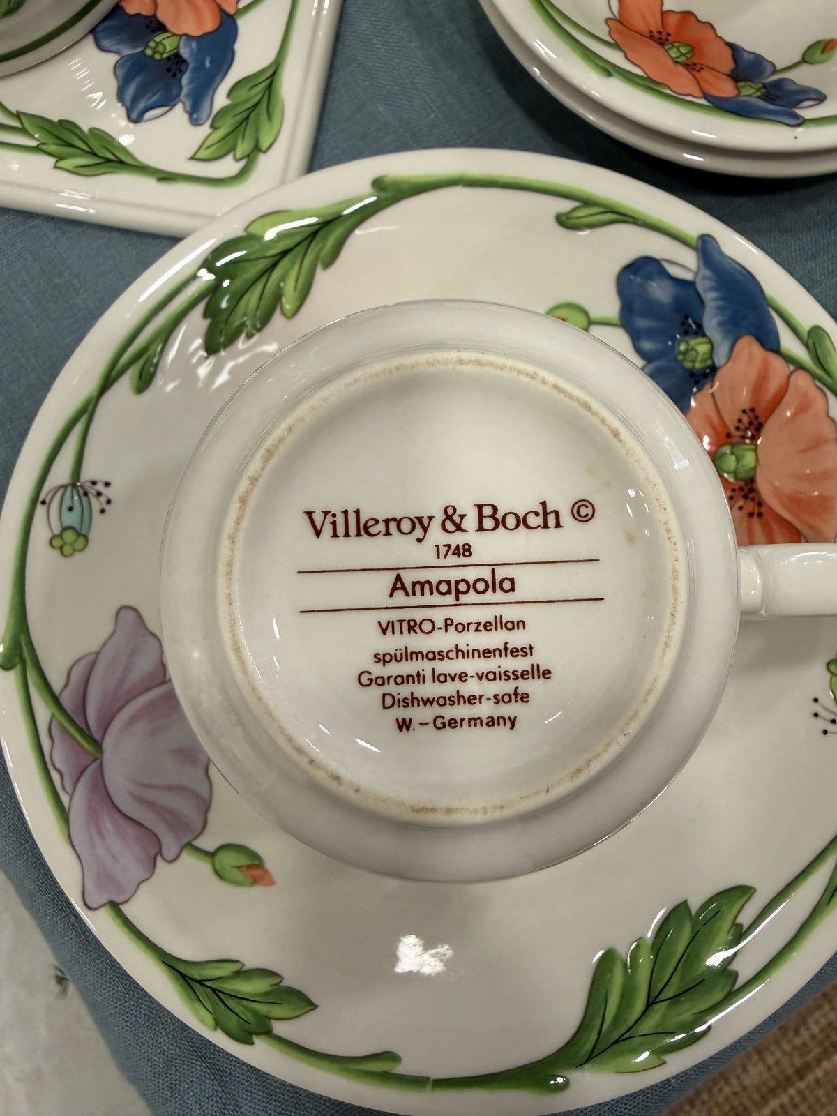 Vajilla vintage Villeroy & Boch Amapola