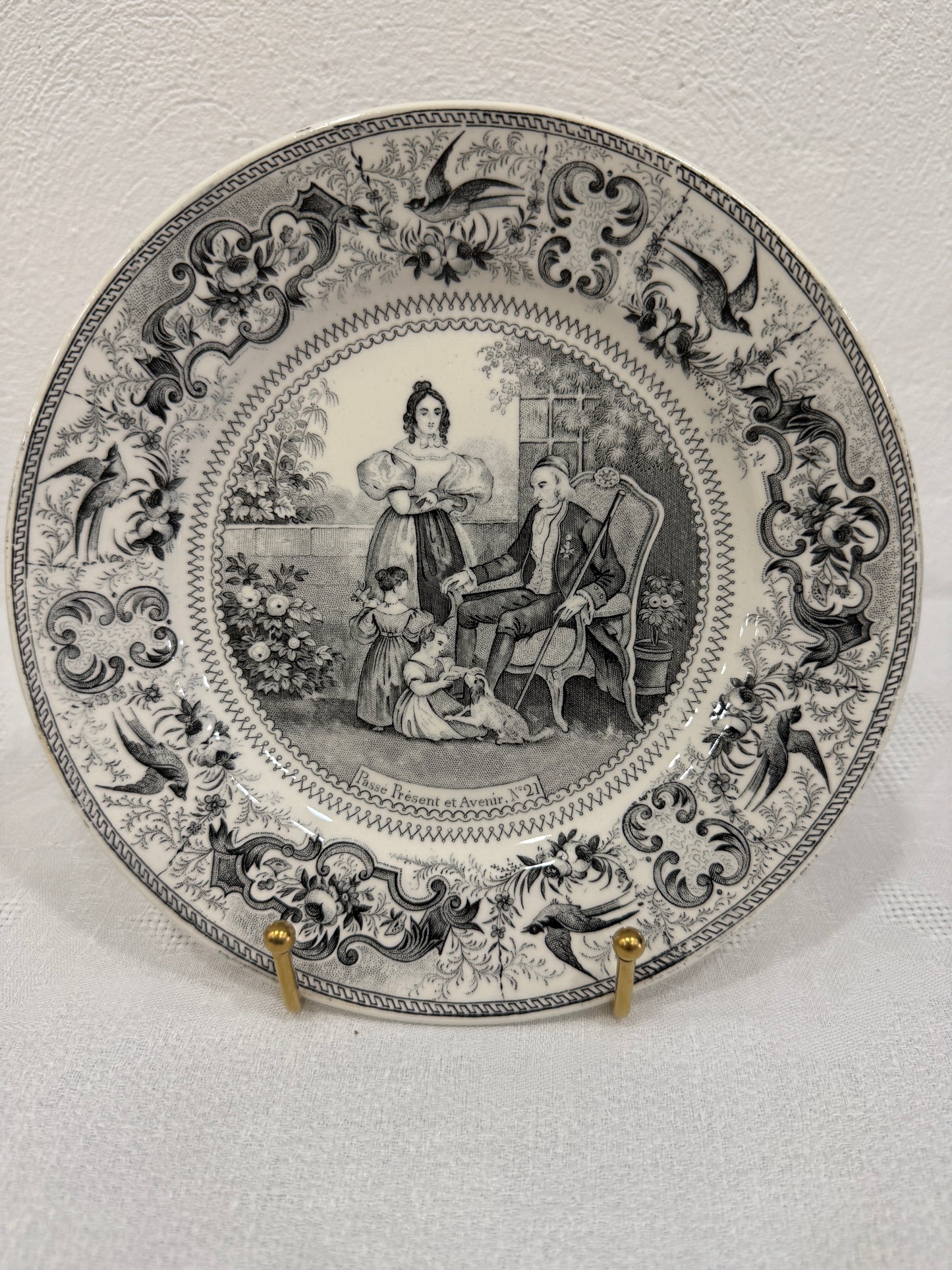 Platos Parlantes – Serie Scènes de la vie quotidienne (Hautin & Boulenger, Choisy-le-Roi, 1863–1878)