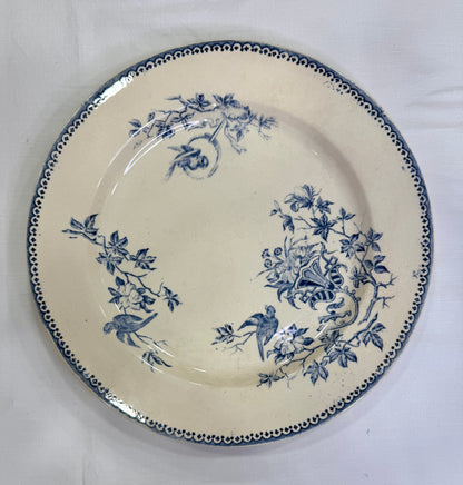 Vajilla antigua francesa Creil et Montereau modelo Perruche