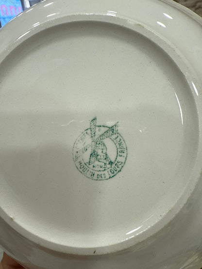 Bowls de porcelana francesa Moulin des Loups Orchies X UD.