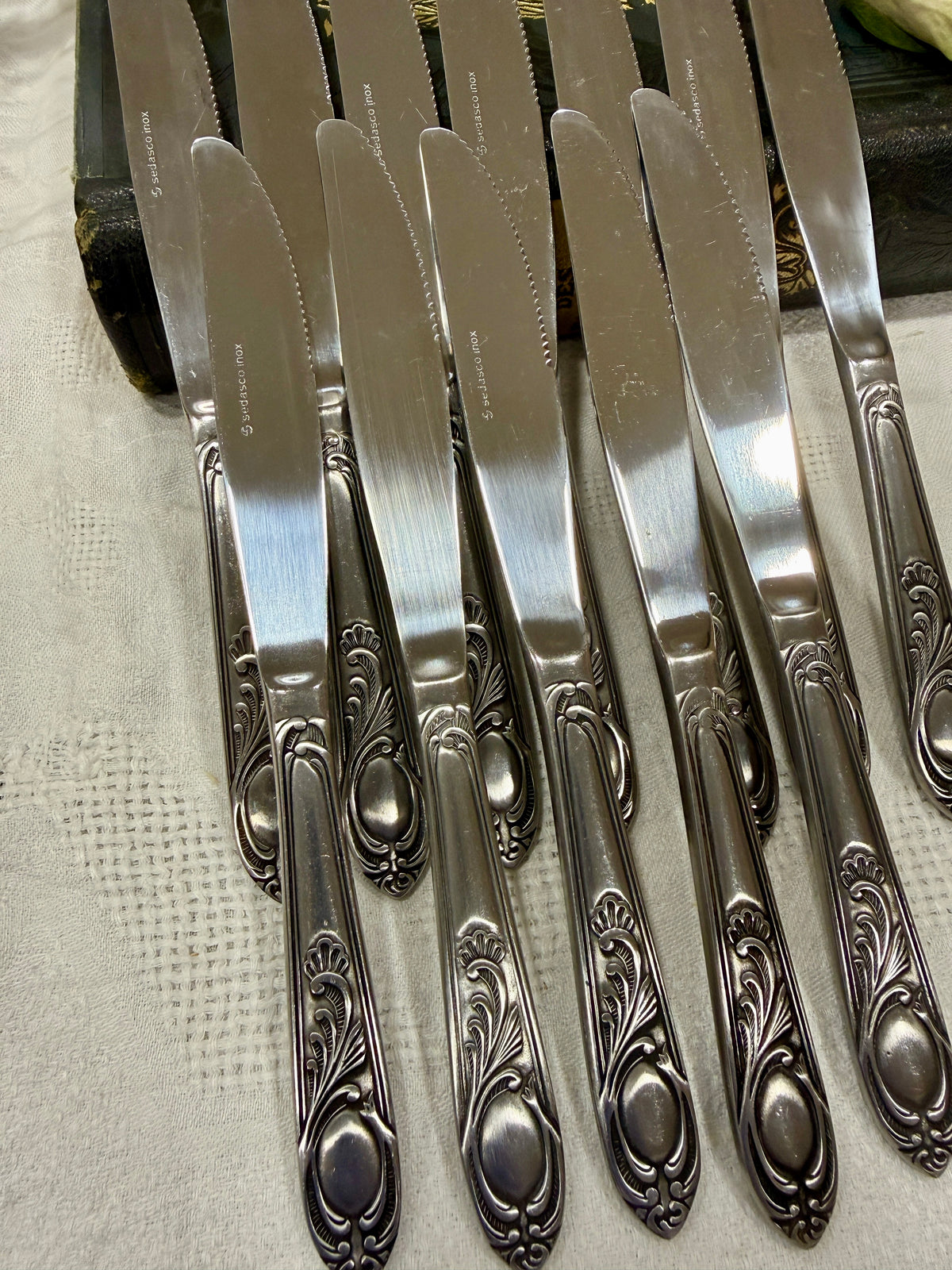Cuchillos de mesa vintage Sedasco Inox · Francia