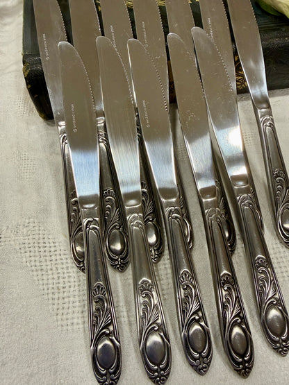 Cuchillos de mesa vintage Sedasco Inox · Francia