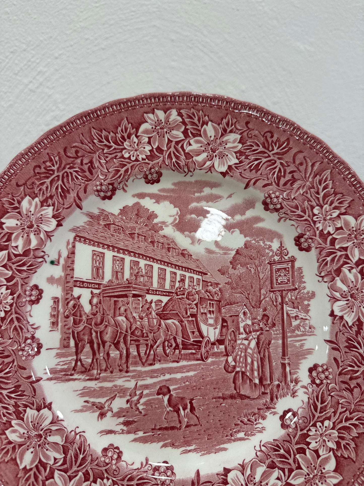 Vajilla inglesa Royal Tudor Ware Coaching Taverns para 6 personas