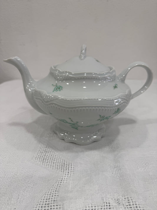 Tetera Bernardaud Limoges – Modelo Bonneval en verde