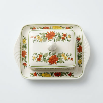 Mantequillera de porcelana con tapa Villeroy & Boch Summerday
