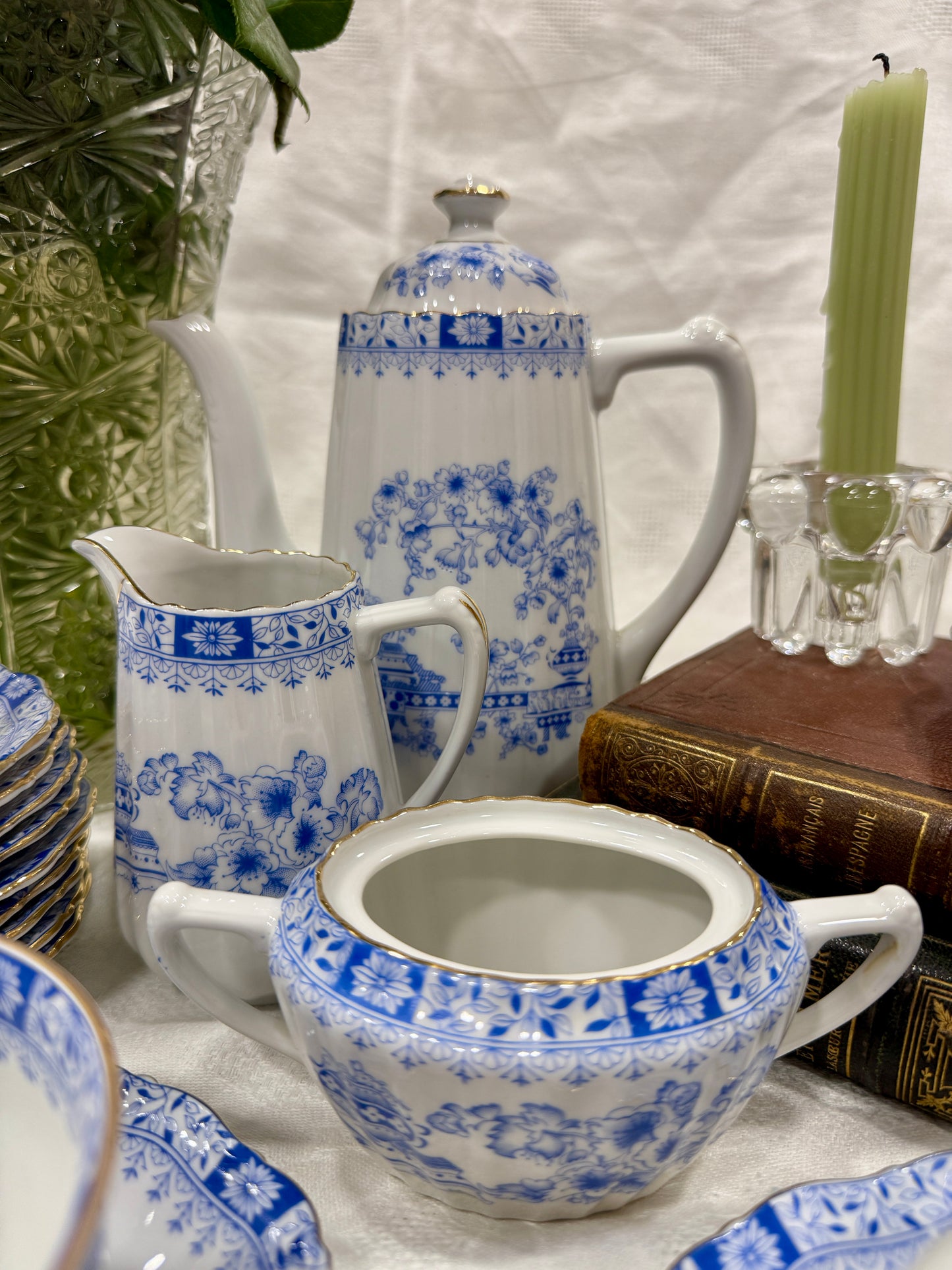 Porcelana vintage Seltmann Weiden · China Blau & Theresia