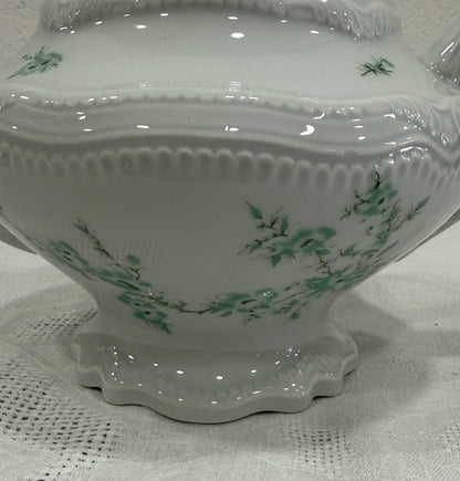 Tetera Bernardaud Limoges – Modelo Bonneval en verde