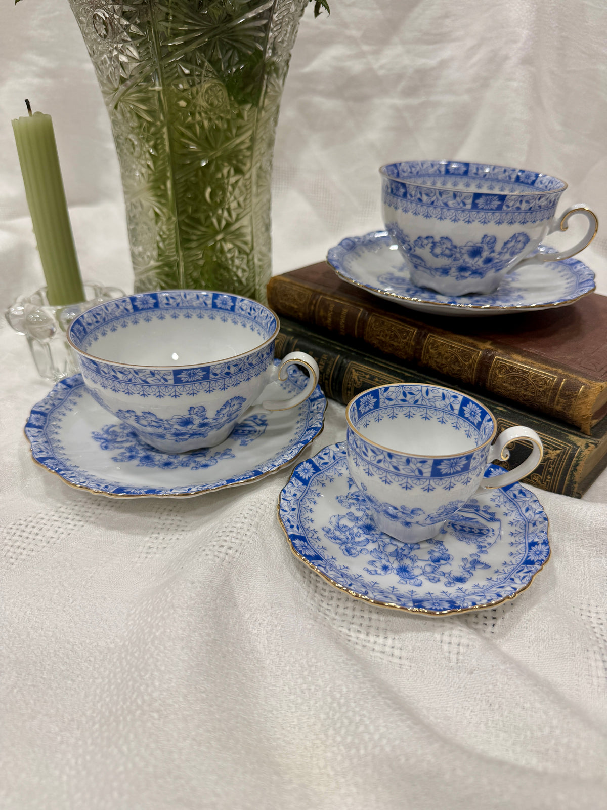 Porcelana vintage Seltmann Weiden · China Blau & Theresia