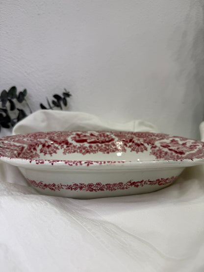 Fuente ovalada antigua Pickman y Cía Sevilla sello 28 1890-1900