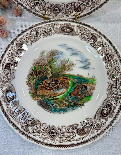 Vajilla inglesa Mason’s modelo Game Birds en ironstone.