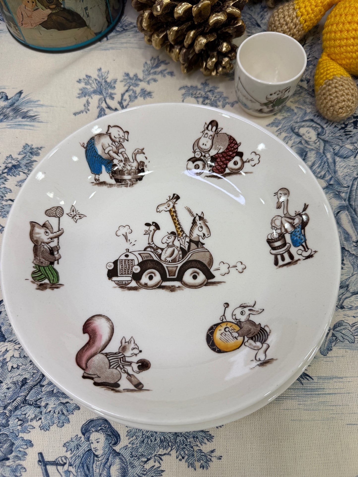 Conjunto infantil antiguo Johnson Bros Playtime