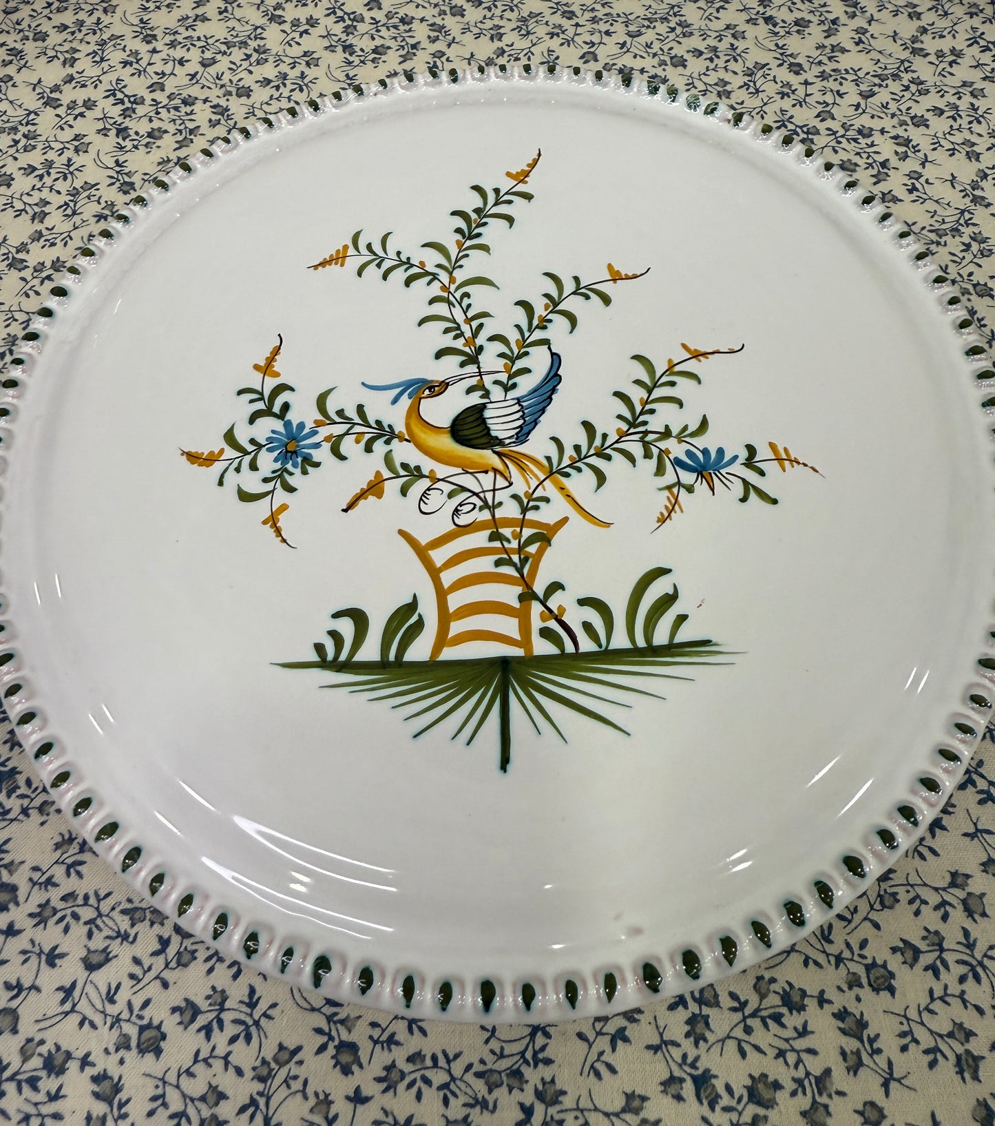 Fuente alta Moustiers Francia Pintada a mano