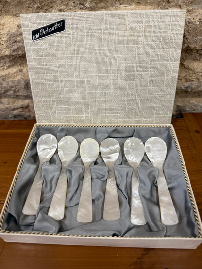 Cucharas antiguas de nácar Alemania